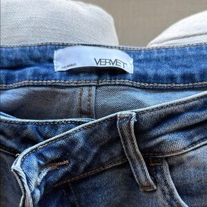 VERVET BY FLYING MONKEY Blue Straight Leg Jeans